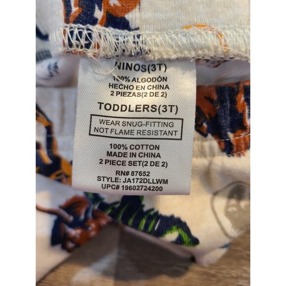 Jurassic world 3t boys dinosaur pajama set - Picture 6 of 6